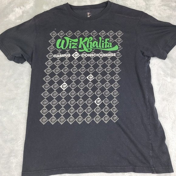 WIZ KHALIFA‎  Tour Campus Consciousness Music Shirt Medium - Picture 1 of 7